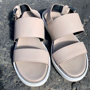 &Other stories cream nude strap sandals